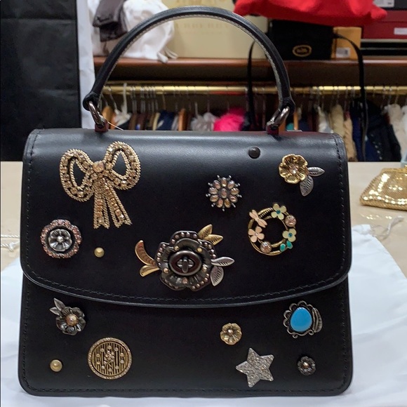 Coach Handbags - COACH PARKER TOP HANDLE WITH VINTAGE JEWELRY